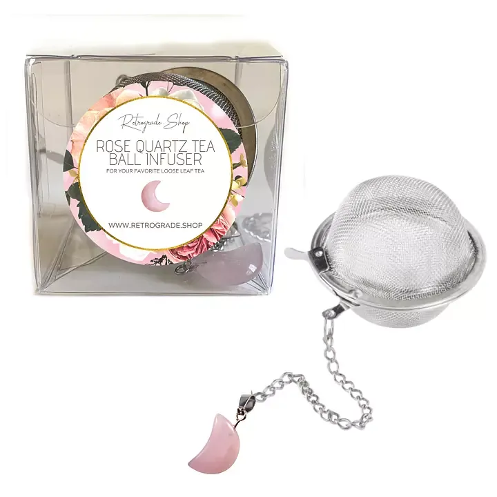 Rosenkvarts tekula är mer än ett enkelt redskap; den infunderar varje bryggning med en känsla av lugn, kärlek
och inre frid.